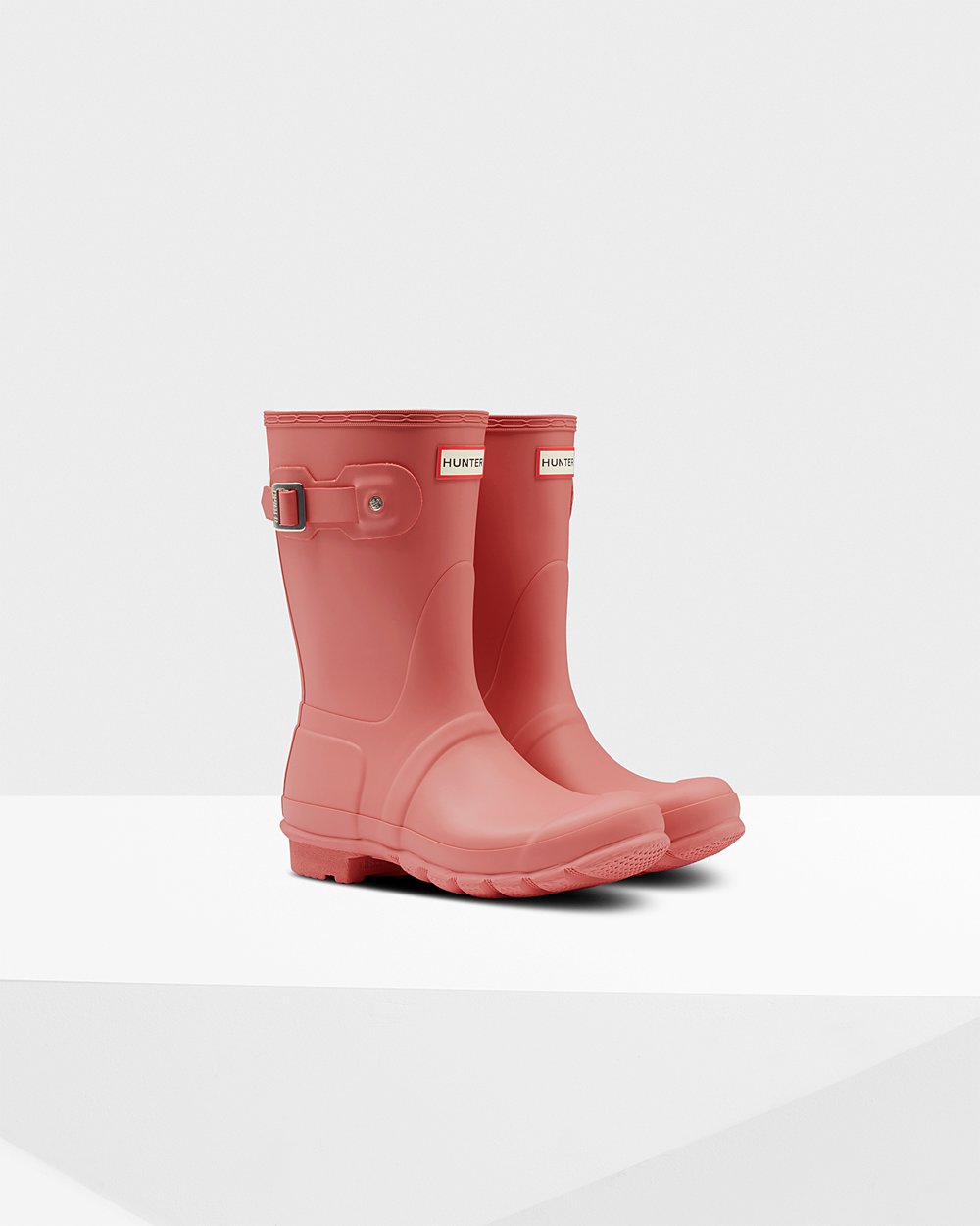 Womens Hunter Short Rain Boots Pink - Original - 4921850-XQ